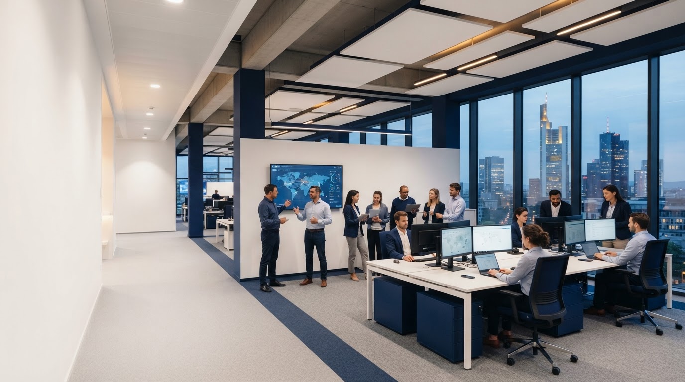 surelatradex modern financial office interior in Germany